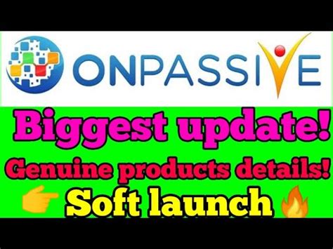 OnPassive GoFounders New Soft Update OnPassive Genuine New Products