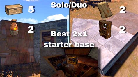 Best Solo Duo Starter Base X Rust Console Youtube