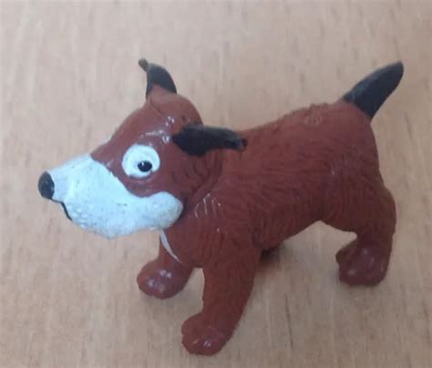 Figurine Pvc Belvison Esso Tintin Kuifje Herge Le Chien Marron