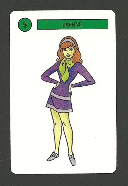 SCOOBY DOO DAPHNE 1991 Hanna Barbera Cartoon Card From Spain 7 91