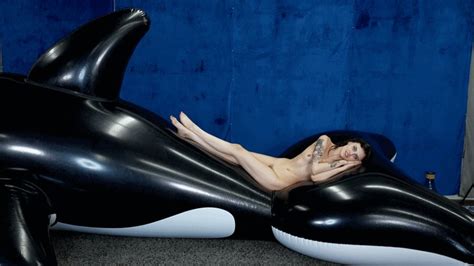 Angel W Inflates 17 Foot Whale With Pump While Nude 4K 3840x2160 Custom Fetish S