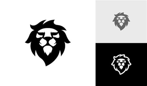 Premium Vector Simple Lion Head Logo Design