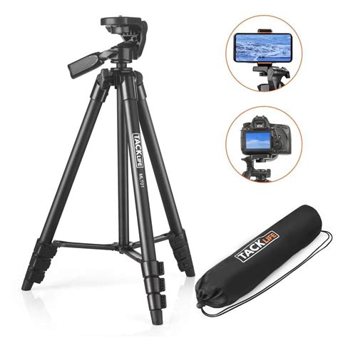 Tacklife Camera Tripod Inch Aluminum Travel Selfie Phone