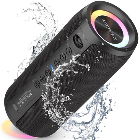 ZEALOT Bluetooth Lautsprecher S51 Pro mit Licht,Musikbox Tragbarer ...