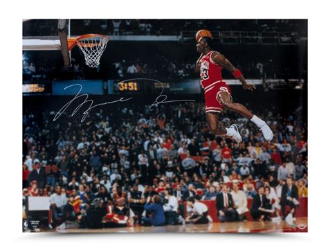 Michael Jordan Signed Bulls 30x40 Photo Uda Pristine Auction