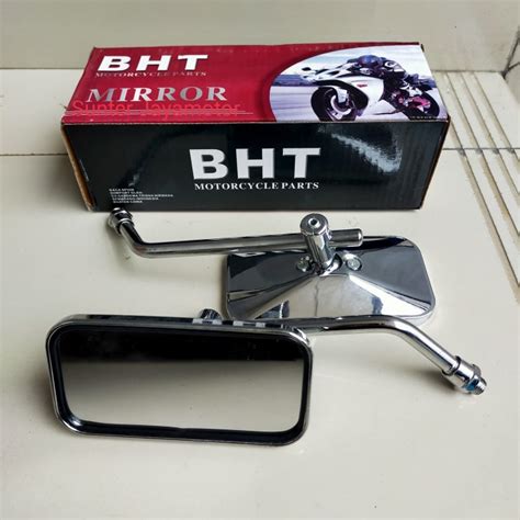 Jual Spion Retro Kotak Drat Honda Yamaha Classic Chrome Jakarta