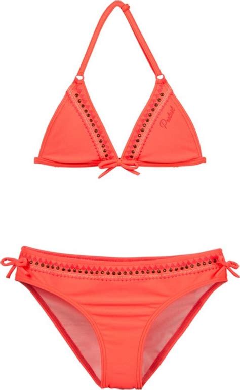 Protest RIFKA JR Triangle Bikini Coraal Rood 164 Bol