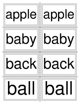 Dolch Nouns Flashcards By Silly Goose Of Second Grade Tpt