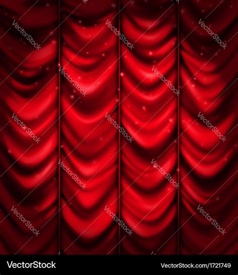 Red curtain Royalty Free Vector Image - VectorStock