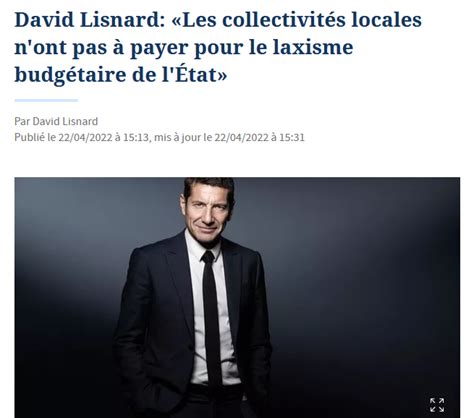 Lettre Ouverte De David Lisnard Emmanuel Macron Les Collectivit S