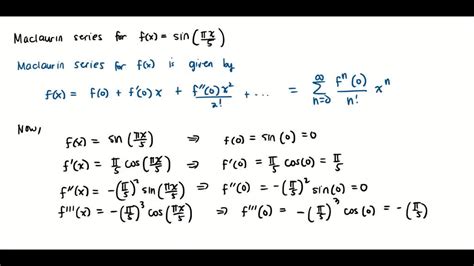 SOLVED 9 Find The Maclaurin Series For F X Using The Definition Of A