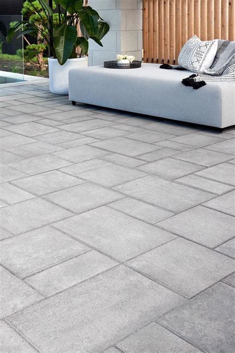 Blu Smooth Patio Slabs Techo Bloc Techo Bloc