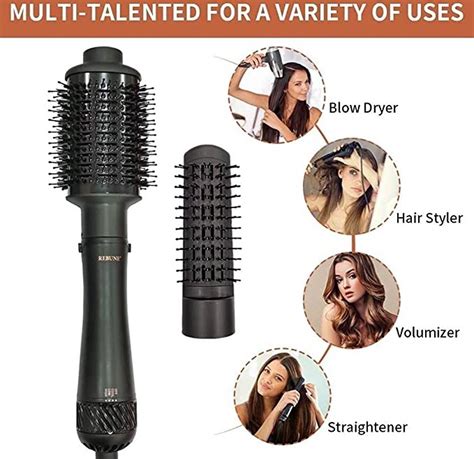 Rebune Re W Hair Dryer Brush In Hot Air Styler Straightening Curling Fast