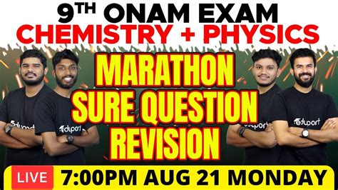 Class Onam Exam Chemistry Physics Marathon Sure Question