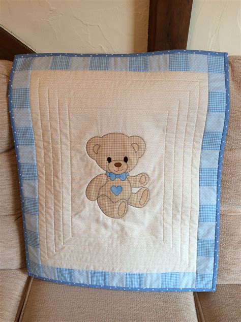 Teddybear Pram Quilt Baby Boy Quilts Quilts Baby Sewing