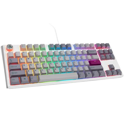 Ducky One 3 Mist Grey TKL Gaming Tastatur RGB LED MX Blue US