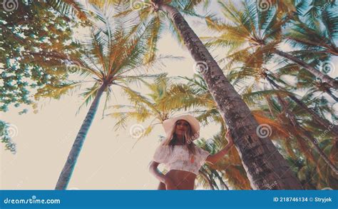 Beautiful Woman On The Beach During Holidays Stock Footage Video Of Bikini Holidays
