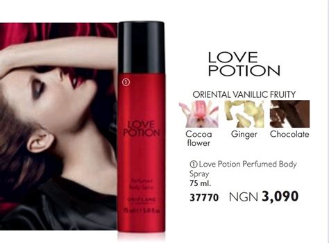 LOVE POTION Perfumed Body Spray Alleymets Flutterwave Store 54 OFF