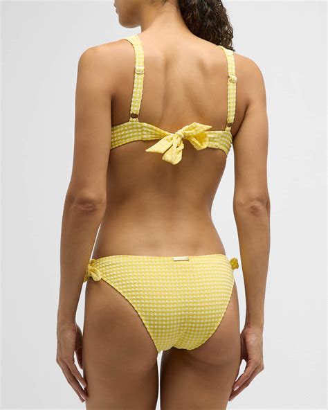 Heidi Klein Cape Town Structured Seersucker Bikini Top Neiman Marcus