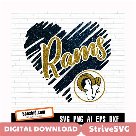 Rams Heart Svg New Los Angeles Rams Png Los Angeles Rams S Inspire Uplift