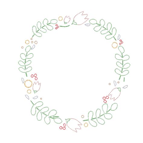 Free Floral Frame Machine Embroidery Design Romney Ridge Farms