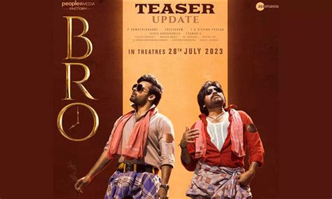 Bro Special Poster Pawan Kalyan Sai Dharam Tej Sports A Lungi Awatar