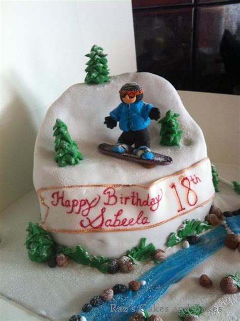 Snowboarding Addict Decorated Cake By Razscakes Cakesdecor