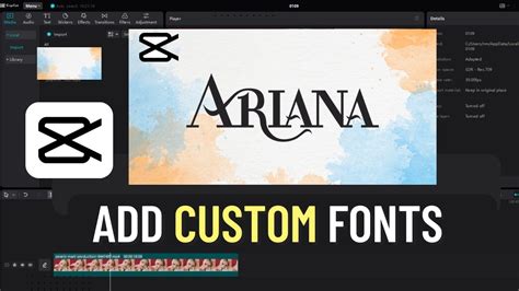 How To Add Custom Fonts In Capcut Pc Youtube