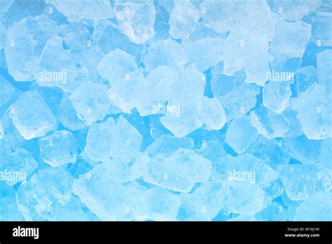 Winter Cold Blue Ice Cube Texture Background Stock Photo Alamy