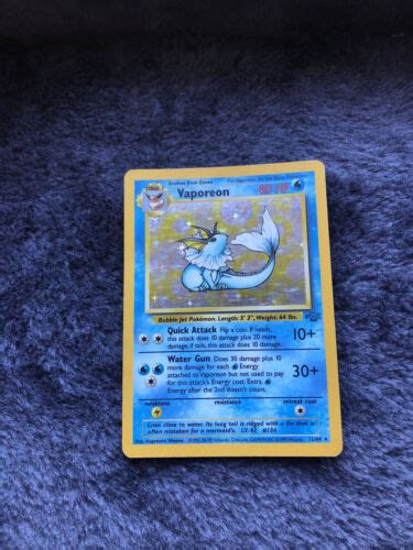 Yahoo オークション Vaporeon 12 64 NM Holo Rare ポケモン Card Unl