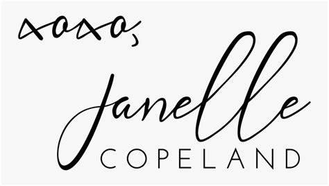 Xoxo Janelle Copeland Logo Calligraphy Hd Png Download Transparent