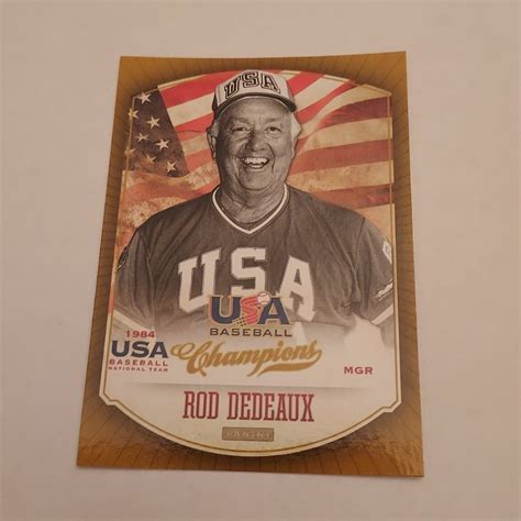 2013 Panini USA Baseball Champions Card Rod Dedeaux 2 EBay