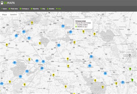 Mapa Dob Jec Ch Stanic Pro Elektromobily Port L Idi E