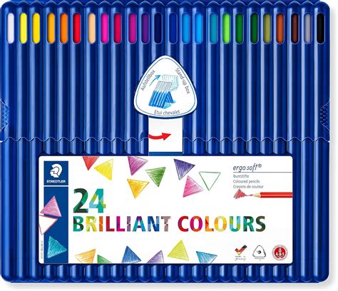 Staedtler Ergosoft Crayons De Couleur Tendres Pour Dessin Et