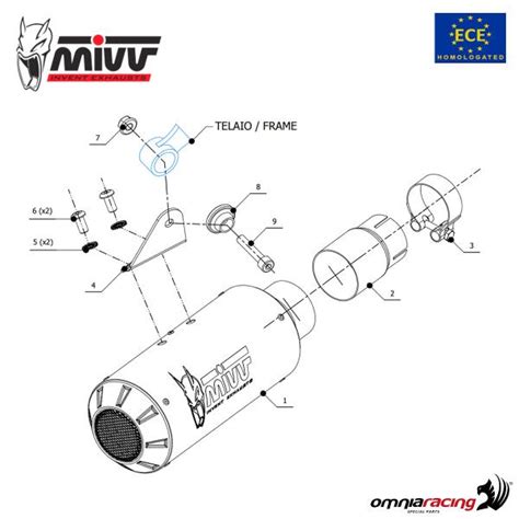 Terminale Scarico Mivv MK3 Omologato Acciaio Yamaha R6 2006 2016