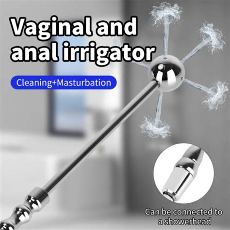 Metal Cleaning Anal Shower Enema Douche Nozzle Wash Anus Vaginal Colon