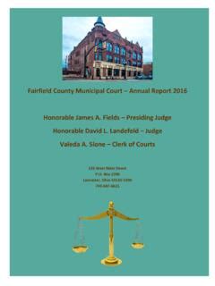 Fairfield County Municipal Court – Annual Report … / fairfield-county ...