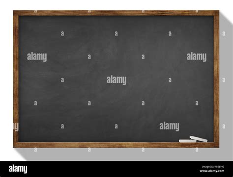 Blank Slate Blackboard On White Background Stock Photo Alamy