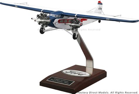 Ford Tri Motor Scale Model Airplane Factory Direct Models