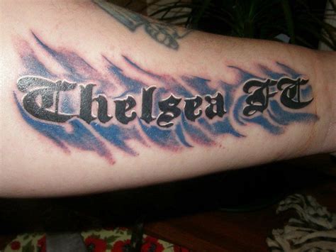 Chelsea FC tattoo ideas, designs, images, sleeve, arm, quotes & football!