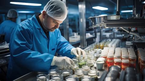 Premium Photo Food Safety Inspector Ensuring Quality Control In A Lab