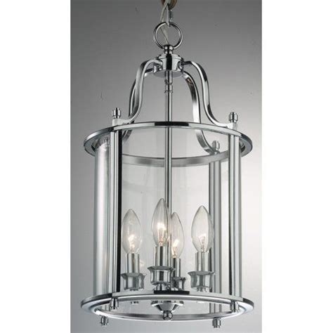 Traditional Light Round Hall Ceiling Lantern Polished Chrome