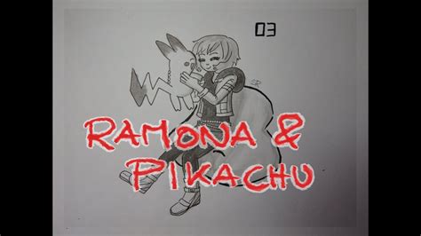 Ramona Flowers Pokémon Trainer Day 3 of Inktober Speed Drawing YouTube