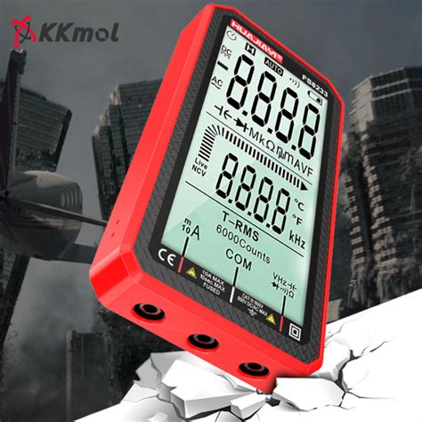 KKmol HUAJIAYI 9999 Count Rechargeable Digital Multimeter Touchscreen