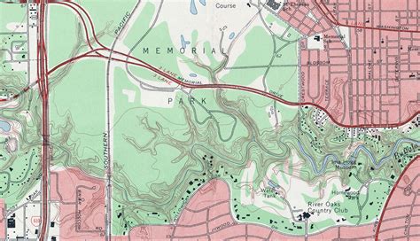 1967 Topographic Map of Buffalo Bayou in the project area. | Save ...