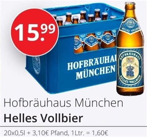 Hofbräuhaus München Helles Vollbier 20x0 5 L Angebot bei Sagasser