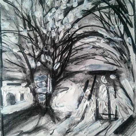 Quick sketch from a photo a landscape version of a gestural drawing ...