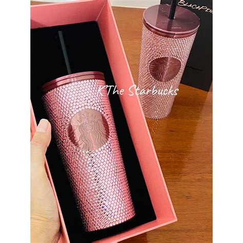 แท 100 Starbucks BLACKPINK Bling Rhinestone Cold Cup 16oz พรอม