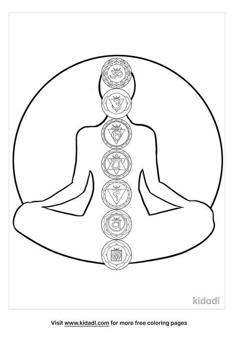 Free Chakra Coloring Pages