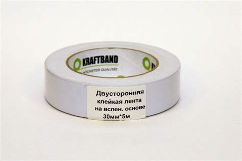 Двусторонний скотч на вспененной основе (белый) - Двусторонняя клейкая ...